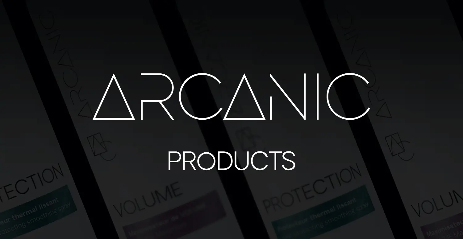 Arcanic Les produits SMlogo Black Coiffure Brushing Style Design Capilaires Cheveux Hair Dresser Coiffant