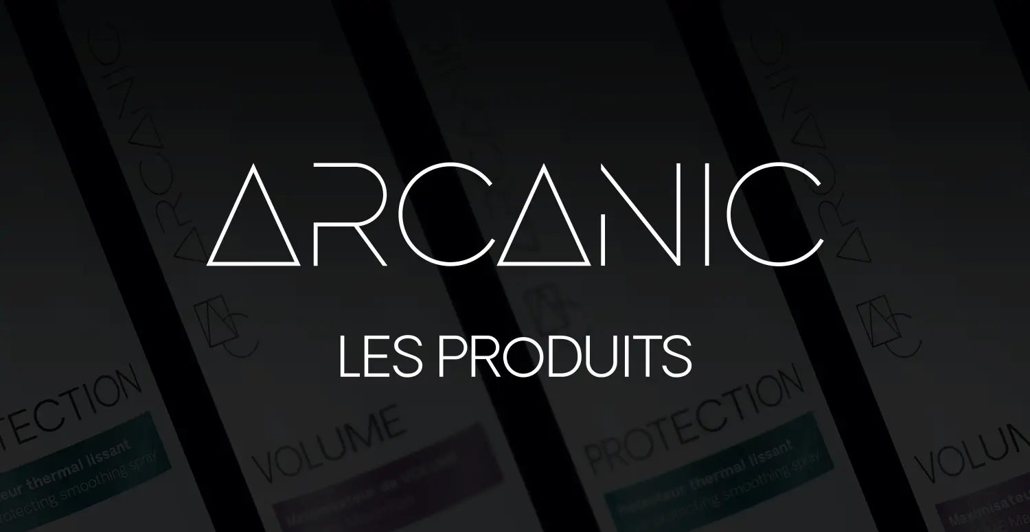 Arcanic Les produits SMlogo Black Coiffure Brushing Style Design Capilaires Cheveux Hair Dresser Coiffant
